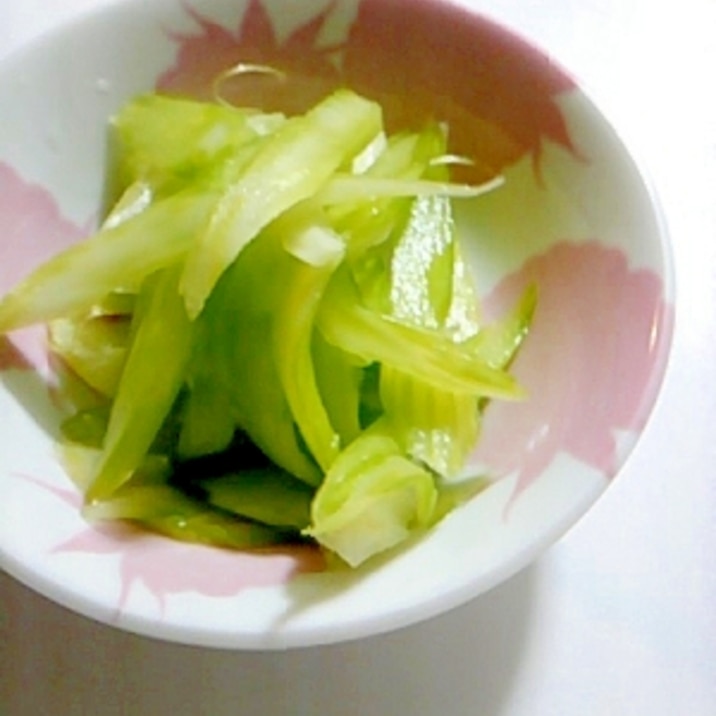 簡単なのにおいしいセロリの酢の物 レシピ 作り方 By Pinkishsky 楽天レシピ